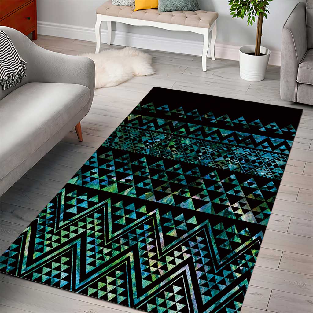 Maori Niho Taniwha Te Wheiao Area Rug Paua Shell - Aussie Hoodie