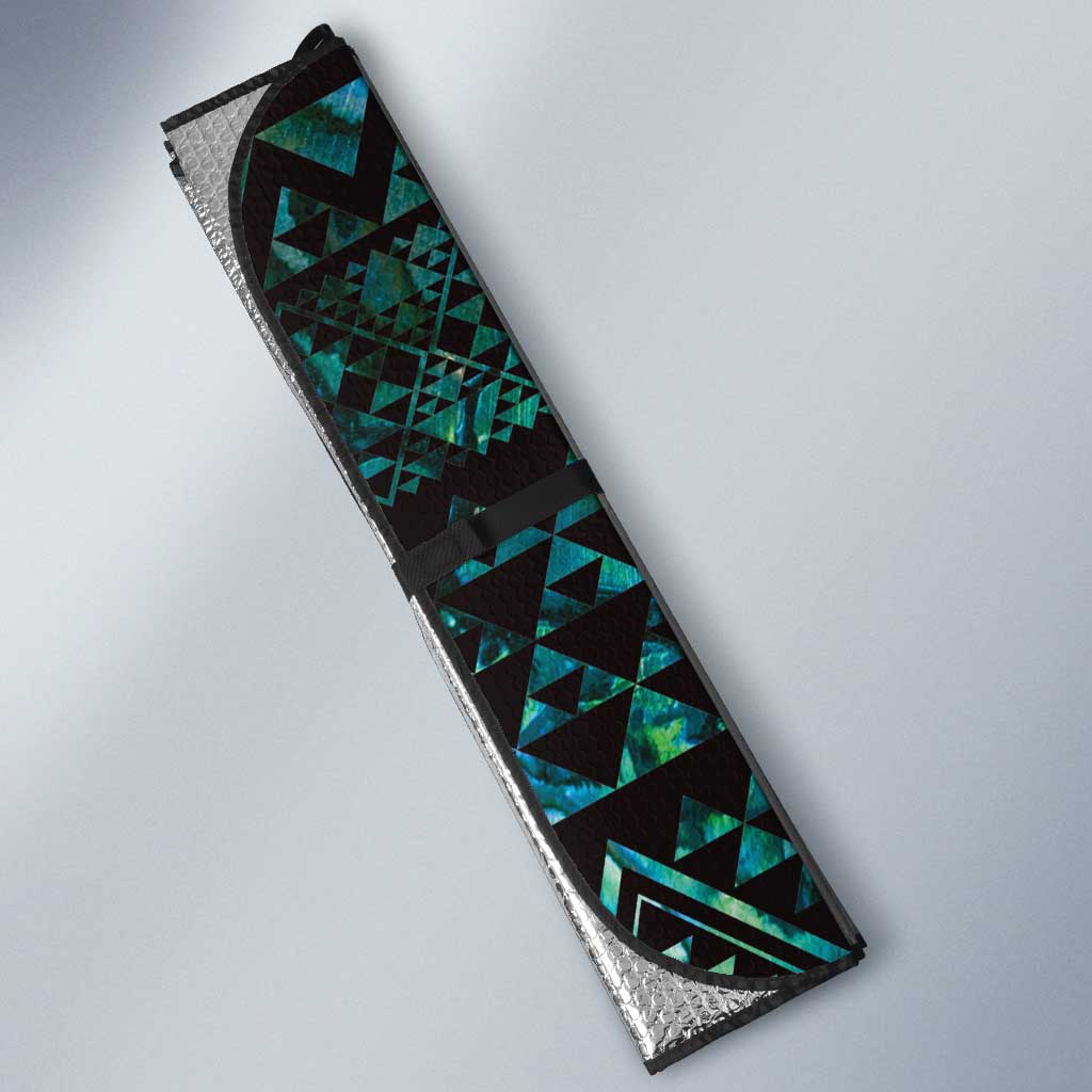 Maori Niho Taniwha Te Wheiao Auto Sun Shade Paua Shell - Aussie Hoodie