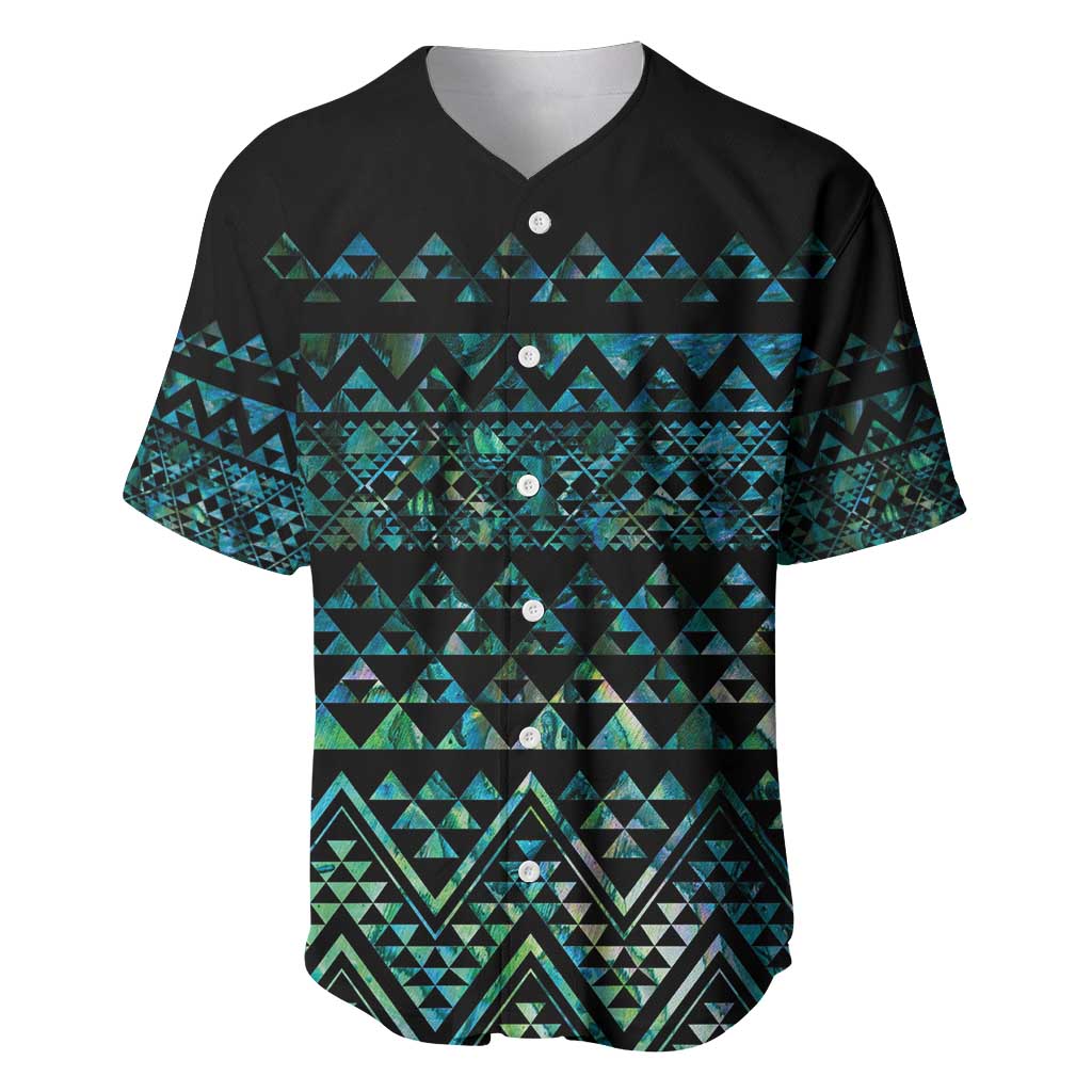 Maori Niho Taniwha Te Wheiao Baseball Jersey Paua Shell - Aussie Hoodie