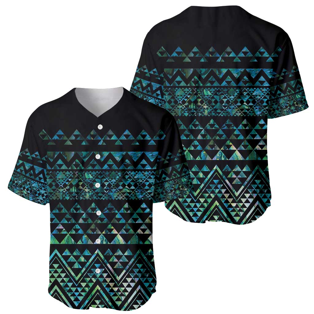 Maori Niho Taniwha Te Wheiao Baseball Jersey Paua Shell - Aussie Hoodie