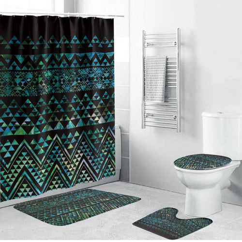 Maori Niho Taniwha Te Wheiao Bathroom Set Paua Shell - Aussie Hoodie