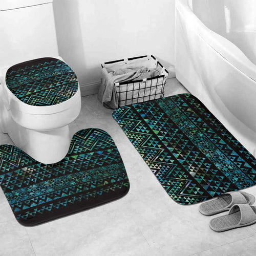 Maori Niho Taniwha Te Wheiao Bathroom Set Paua Shell - Aussie Hoodie