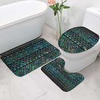Maori Niho Taniwha Te Wheiao Bathroom Set Paua Shell - Aussie Hoodie