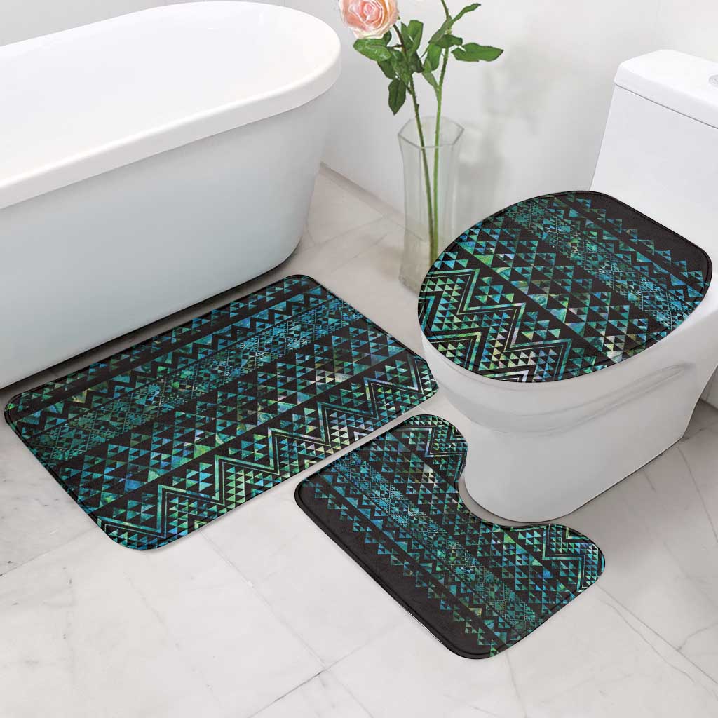 Maori Niho Taniwha Te Wheiao Bathroom Set Paua Shell - Aussie Hoodie