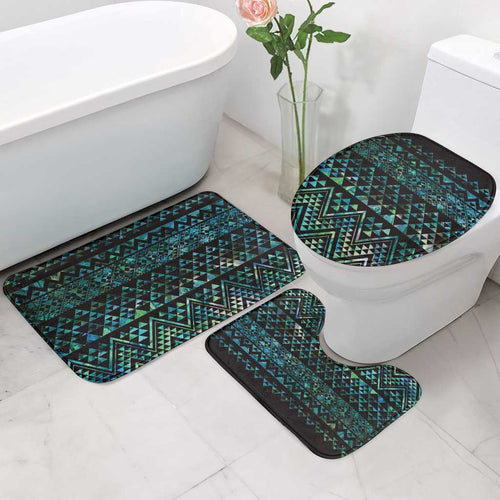 Maori Niho Taniwha Te Wheiao Bathroom Set Paua Shell - Aussie Hoodie