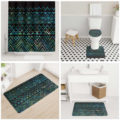 Maori Niho Taniwha Te Wheiao Bathroom Set Paua Shell - Aussie Hoodie