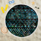 Maori Niho Taniwha Te Wheiao Beach Blanket Paua Shell - Aussie Hoodie