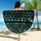 Maori Niho Taniwha Te Wheiao Beach Blanket Paua Shell - Aussie Hoodie