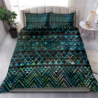 Maori Niho Taniwha Te Wheiao Bedding Set Paua Shell - Aussie Hoodie