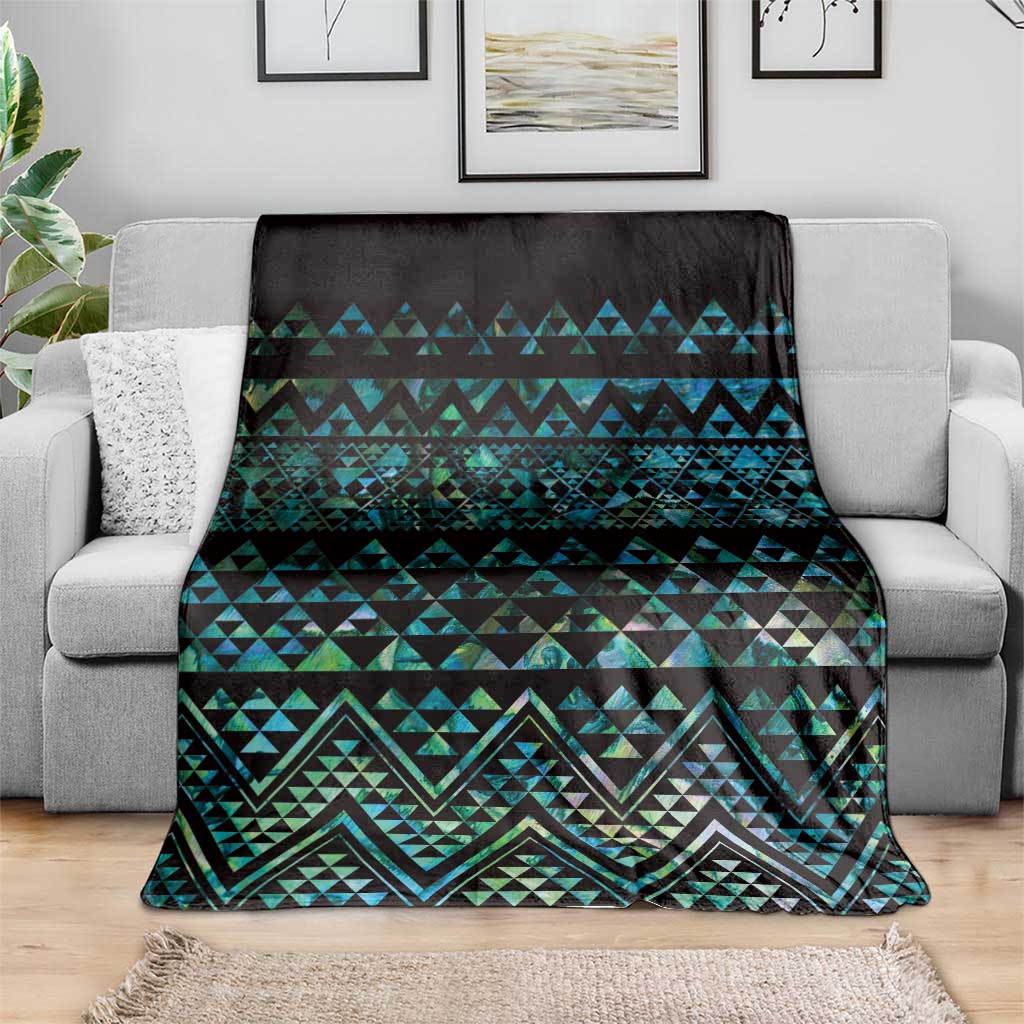Maori Niho Taniwha Te Wheiao Blanket Paua Shell - Aussie Hoodie
