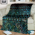 Maori Niho Taniwha Te Wheiao Blanket Paua Shell - Aussie Hoodie