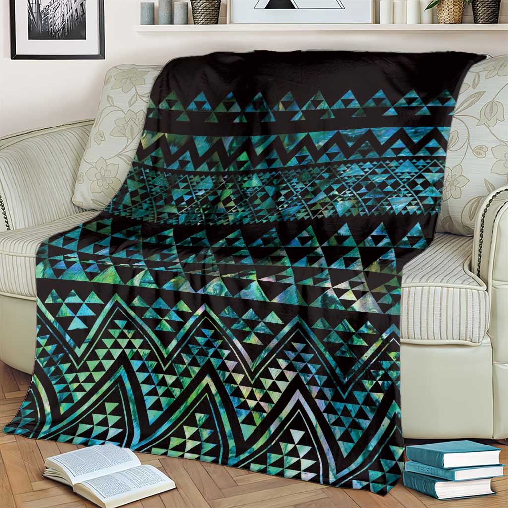 Maori Niho Taniwha Te Wheiao Blanket Paua Shell - Aussie Hoodie