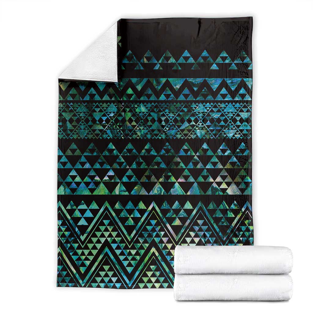 Maori Niho Taniwha Te Wheiao Blanket Paua Shell - Aussie Hoodie