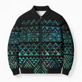 Maori Niho Taniwha Te Wheiao Bomber Puffer Jacket Paua Shell - Aussie Hoodie