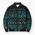 Maori Niho Taniwha Te Wheiao Bomber Puffer Jacket Paua Shell - Aussie Hoodie