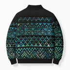 Maori Niho Taniwha Te Wheiao Bomber Puffer Jacket Paua Shell - Aussie Hoodie