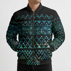 Maori Niho Taniwha Te Wheiao Bomber Puffer Jacket Paua Shell - Aussie Hoodie