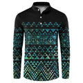 Maori Niho Taniwha Te Wheiao Button Sweatshirt Paua Shell - Aussie Hoodie