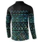 Maori Niho Taniwha Te Wheiao Button Sweatshirt Paua Shell - Aussie Hoodie