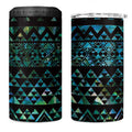 Maori Niho Taniwha Te Wheiao 4 in 1 Can Cooler Tumbler Paua Shell - Aussie Hoodie