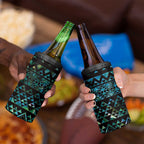 Maori Niho Taniwha Te Wheiao 4 in 1 Can Cooler Tumbler Paua Shell - Aussie Hoodie