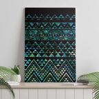 Maori Niho Taniwha Te Wheiao Canvas Wall Art Paua Shell - Aussie Hoodie
