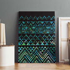 Maori Niho Taniwha Te Wheiao Canvas Wall Art Paua Shell - Aussie Hoodie