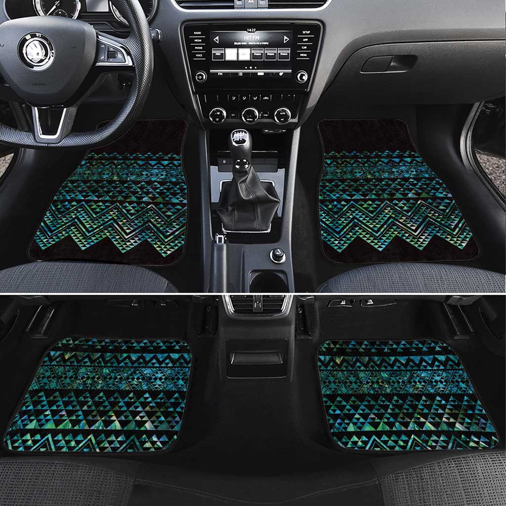 Maori Niho Taniwha Te Wheiao Car Mats Paua Shell - Aussie Hoodie