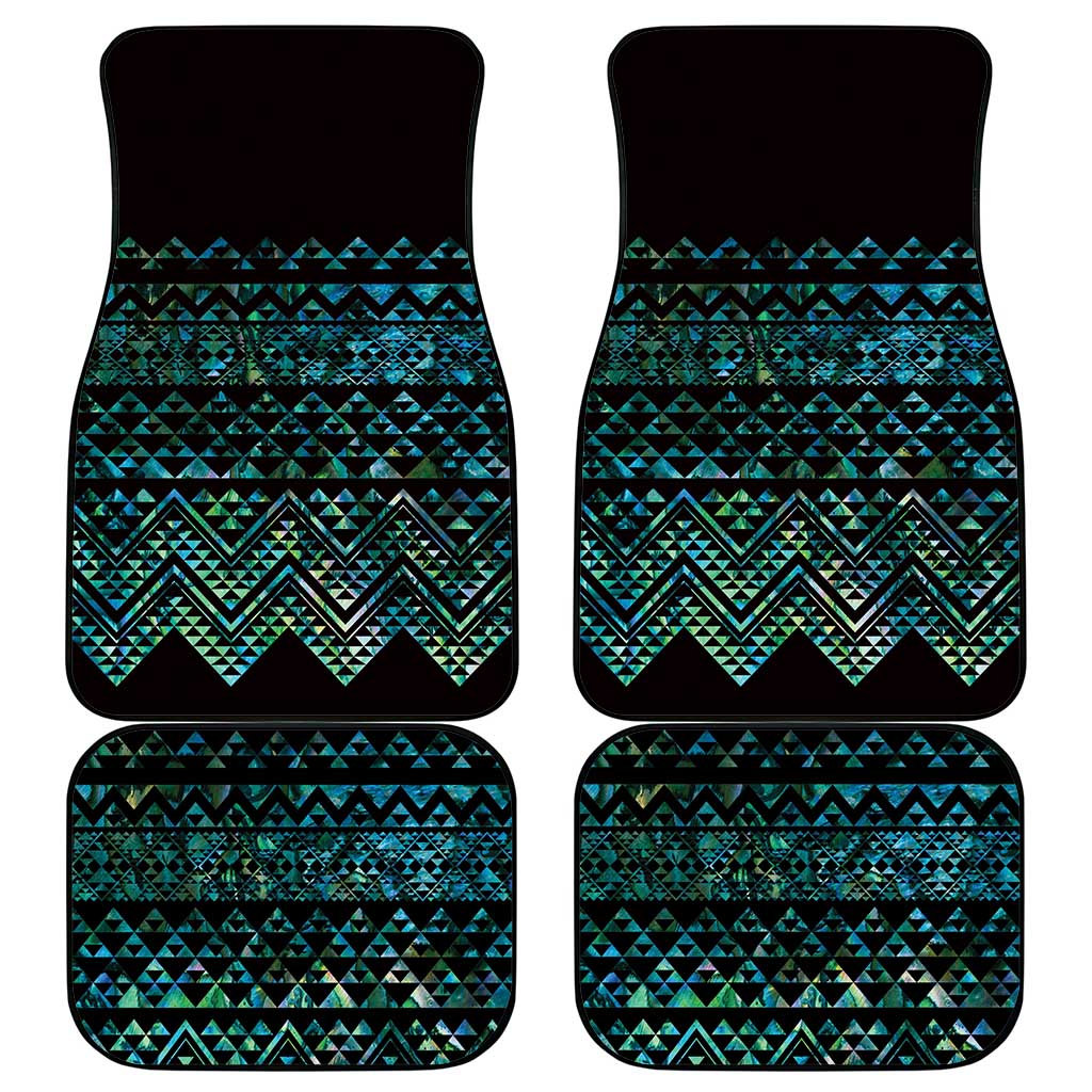 Maori Niho Taniwha Te Wheiao Car Mats Paua Shell - Aussie Hoodie