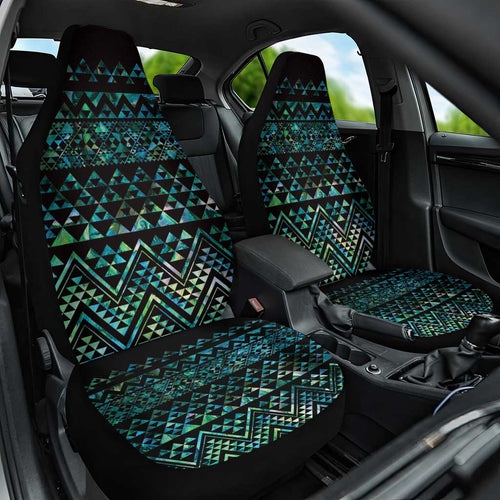 Maori Niho Taniwha Te Wheiao Car Seat Cover Paua Shell - Aussie Hoodie