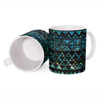 Maori Niho Taniwha Te Wheiao Ceramic Mug Paua Shell - Aussie Hoodie