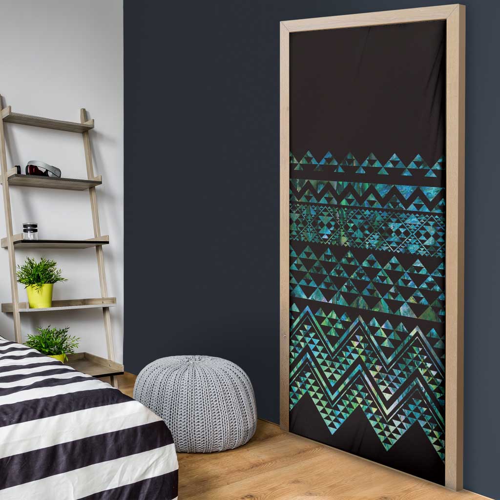 Maori Niho Taniwha Te Wheiao Door Cover Paua Shell - Aussie Hoodie