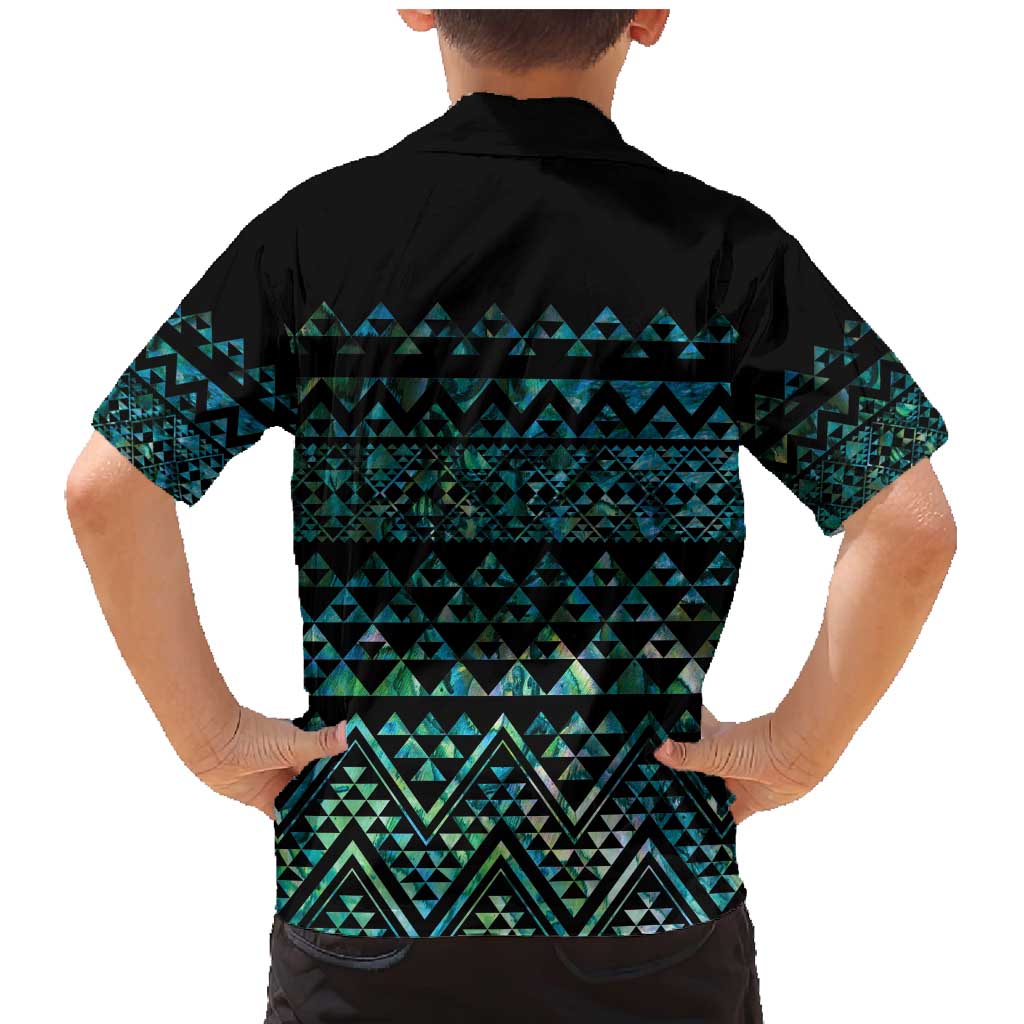 Maori Niho Taniwha Te Wheiao Family Matching Mermaid Dress and Hawaiian Shirt Paua Shell - Aussie Hoodie