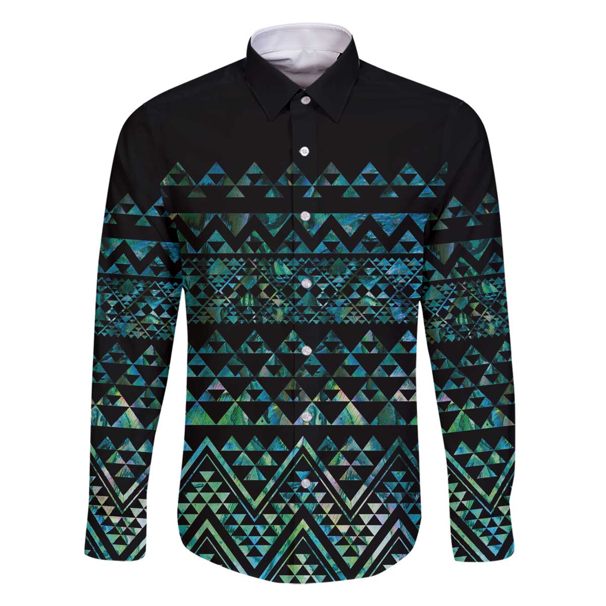 Maori Niho Taniwha Te Wheiao Family Matching Off The Shoulder Long Sleeve Dress and Hawaiian Shirt Paua Shell - Aussie Hoodie