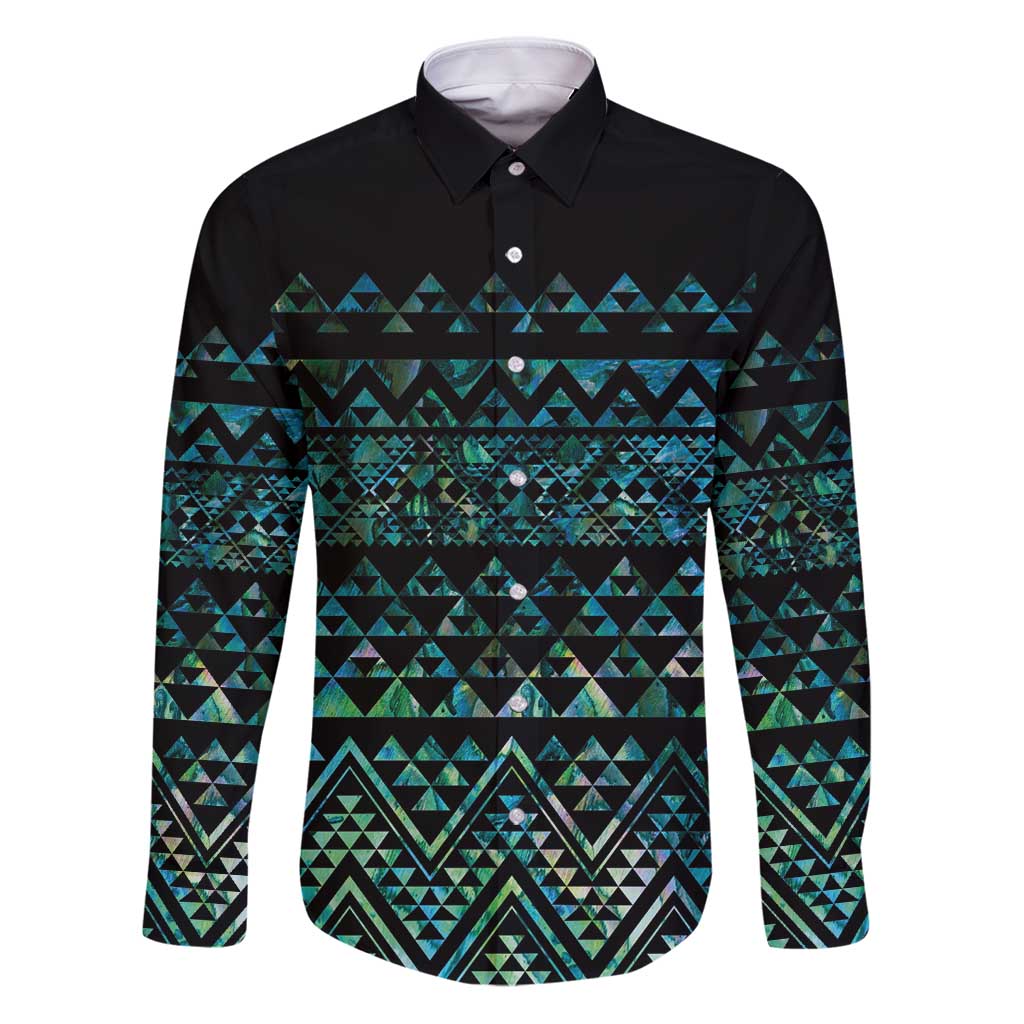 Maori Niho Taniwha Te Wheiao Family Matching Puletasi and Hawaiian Shirt Paua Shell - Aussie Hoodie