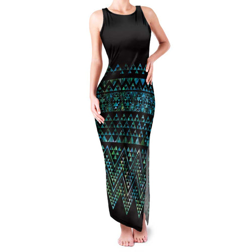 Maori Niho Taniwha Te Wheiao Family Matching Tank Maxi Dress and Hawaiian Shirt Paua Shell - Aussie Hoodie