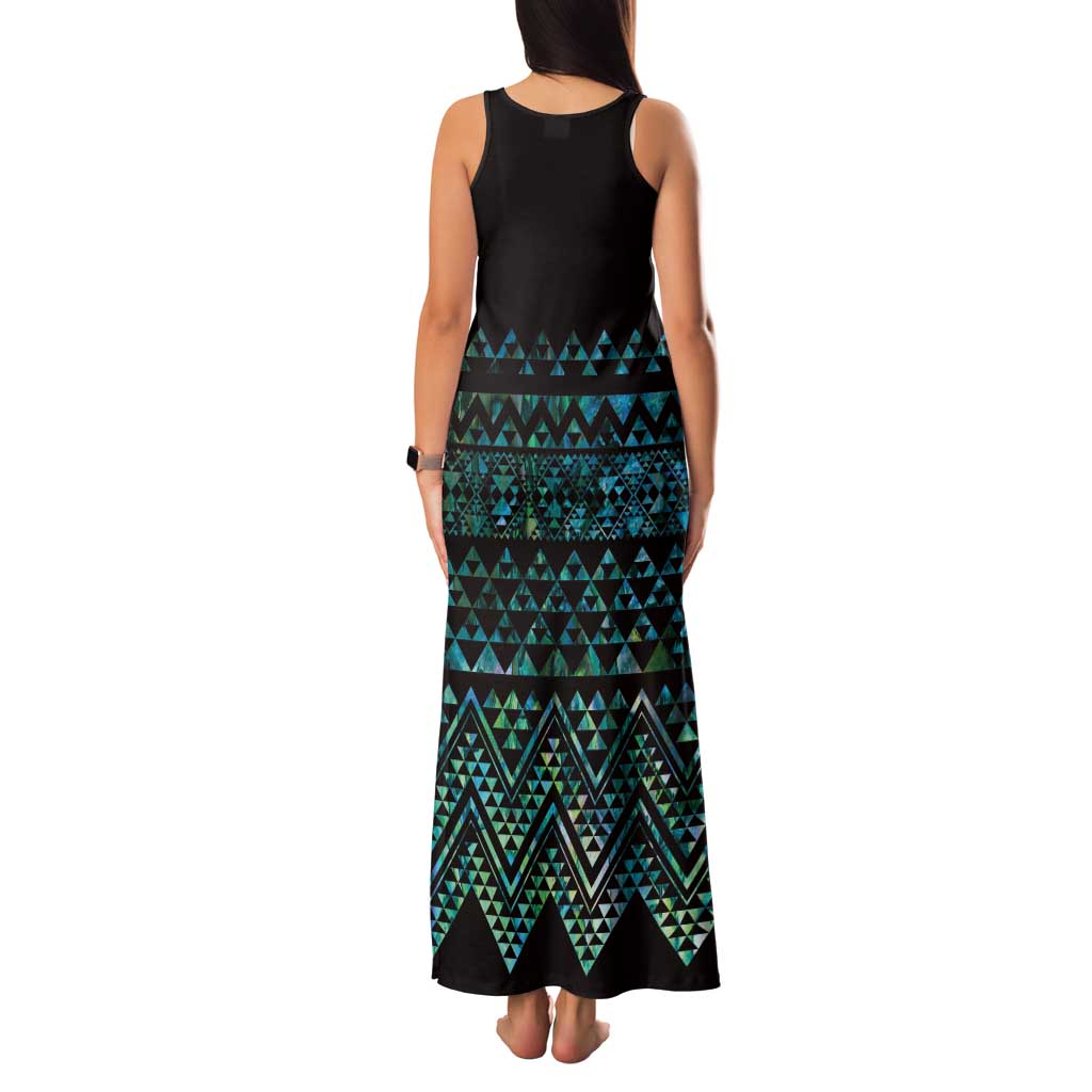 Maori Niho Taniwha Te Wheiao Family Matching Tank Maxi Dress and Hawaiian Shirt Paua Shell - Aussie Hoodie