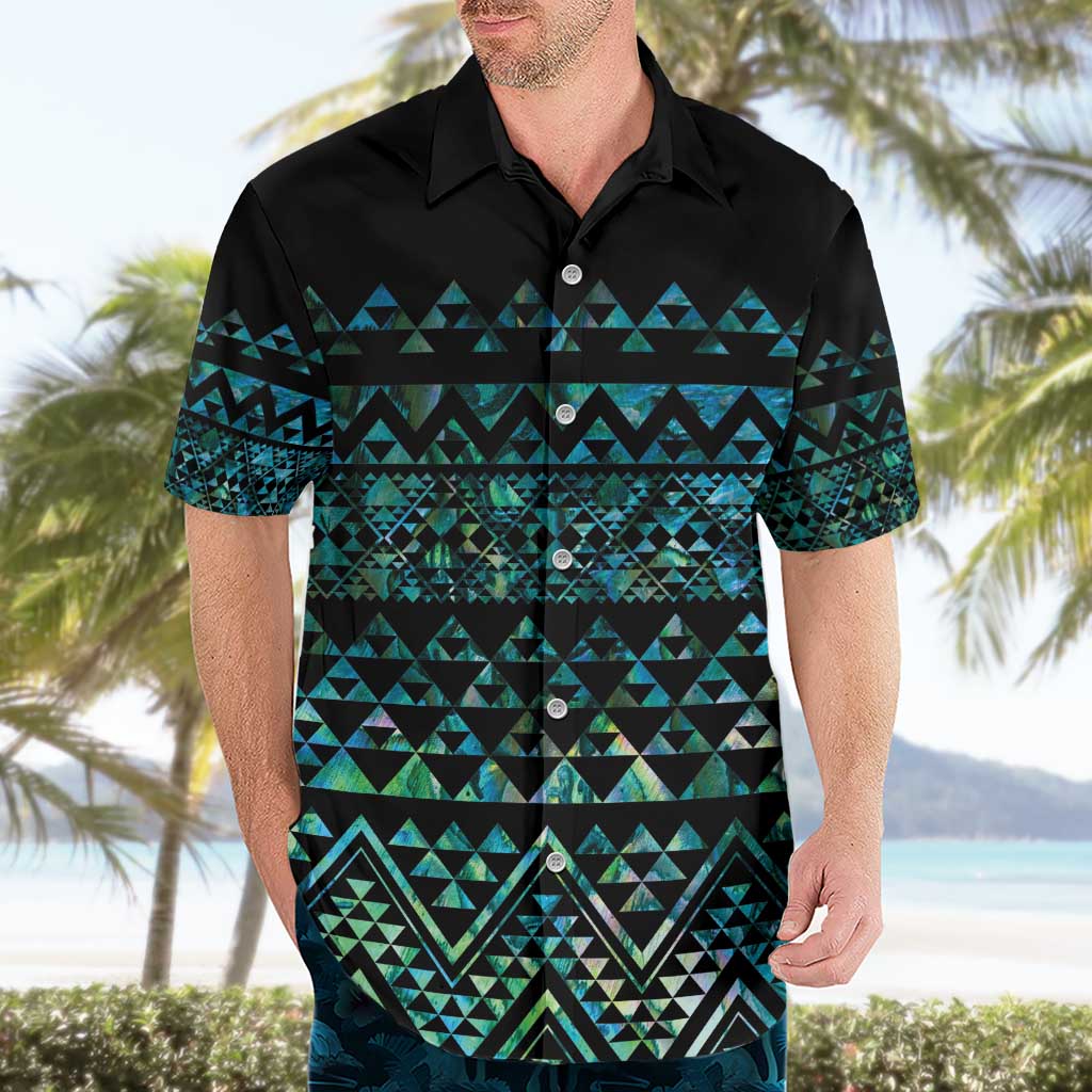 Maori Niho Taniwha Te Wheiao Hawaiian Shirt Paua Shell - Aussie Hoodie