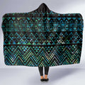 Maori Niho Taniwha Te Wheiao Hooded Blanket Paua Shell - Aussie Hoodie