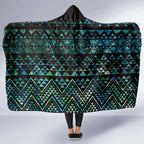 Maori Niho Taniwha Te Wheiao Hooded Blanket Paua Shell - Aussie Hoodie