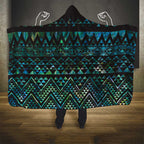 Maori Niho Taniwha Te Wheiao Hooded Blanket Paua Shell - Aussie Hoodie