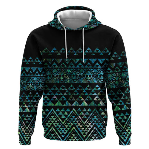 Maori Niho Taniwha Te Wheiao Hoodie Paua Shell - Aussie Hoodie