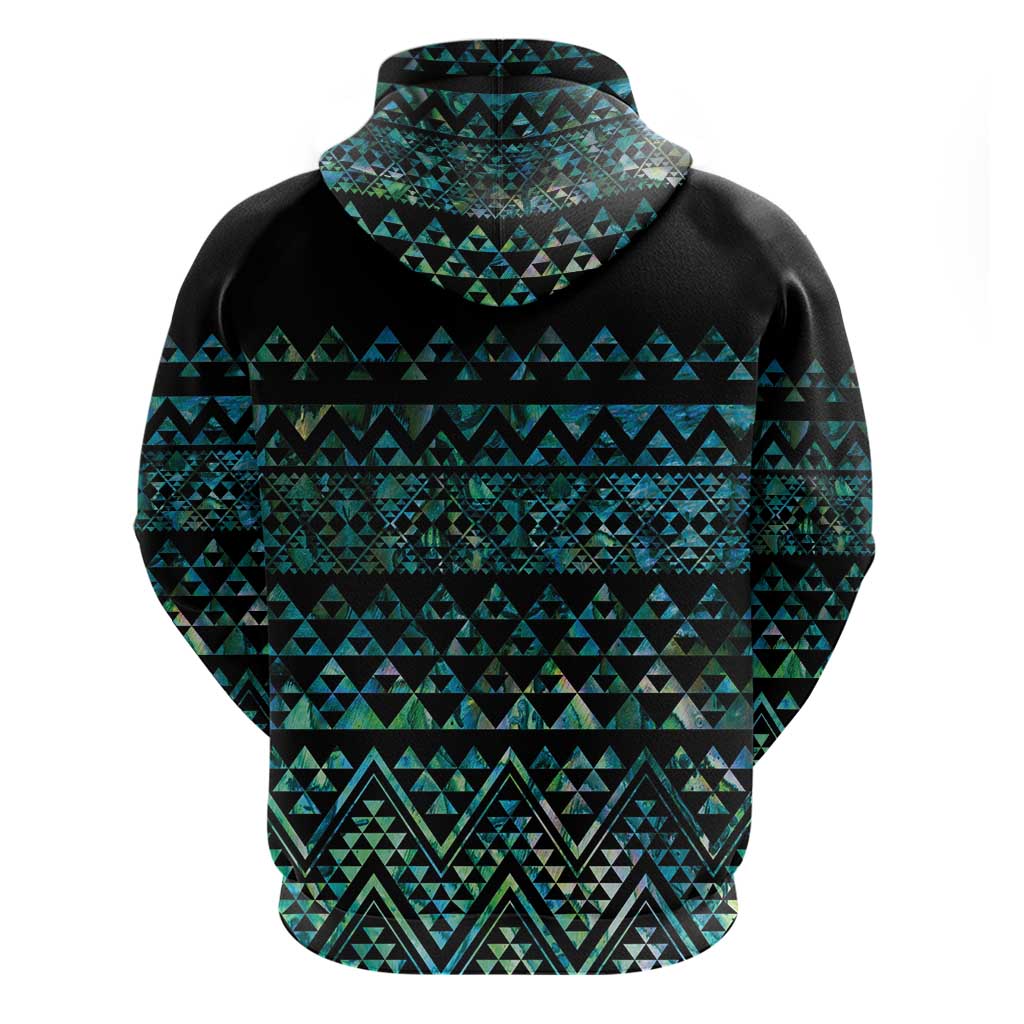 Maori Niho Taniwha Te Wheiao Hoodie Paua Shell - Aussie Hoodie