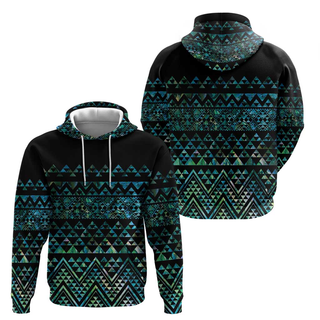 Maori Niho Taniwha Te Wheiao Hoodie Paua Shell - Aussie Hoodie