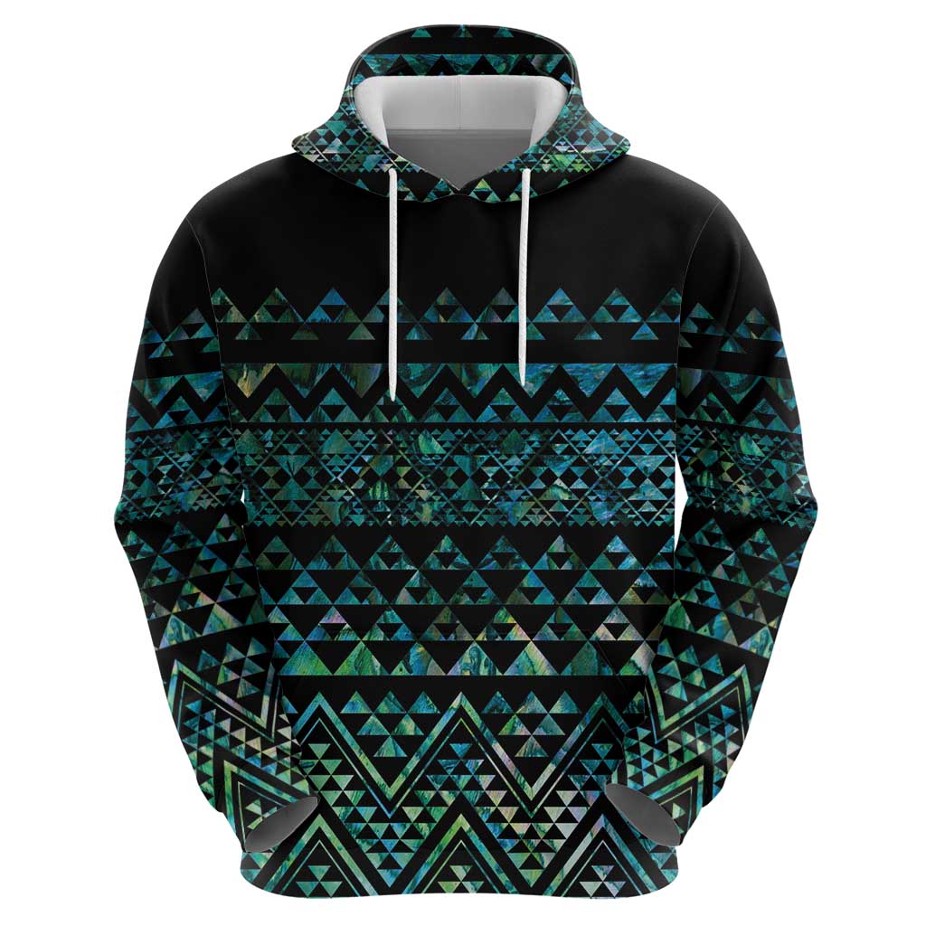 Maori Niho Taniwha Te Wheiao Hoodie Paua Shell - Aussie Hoodie