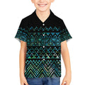 Maori Niho Taniwha Te Wheiao Kid Hawaiian Shirt Paua Shell - Aussie Hoodie