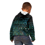 Maori Niho Taniwha Te Wheiao Kid Hoodie Paua Shell - Aussie Hoodie