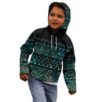 Maori Niho Taniwha Te Wheiao Kid Hoodie Paua Shell - Aussie Hoodie