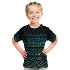 Maori Niho Taniwha Te Wheiao Kid T Shirt Paua Shell - Aussie Hoodie