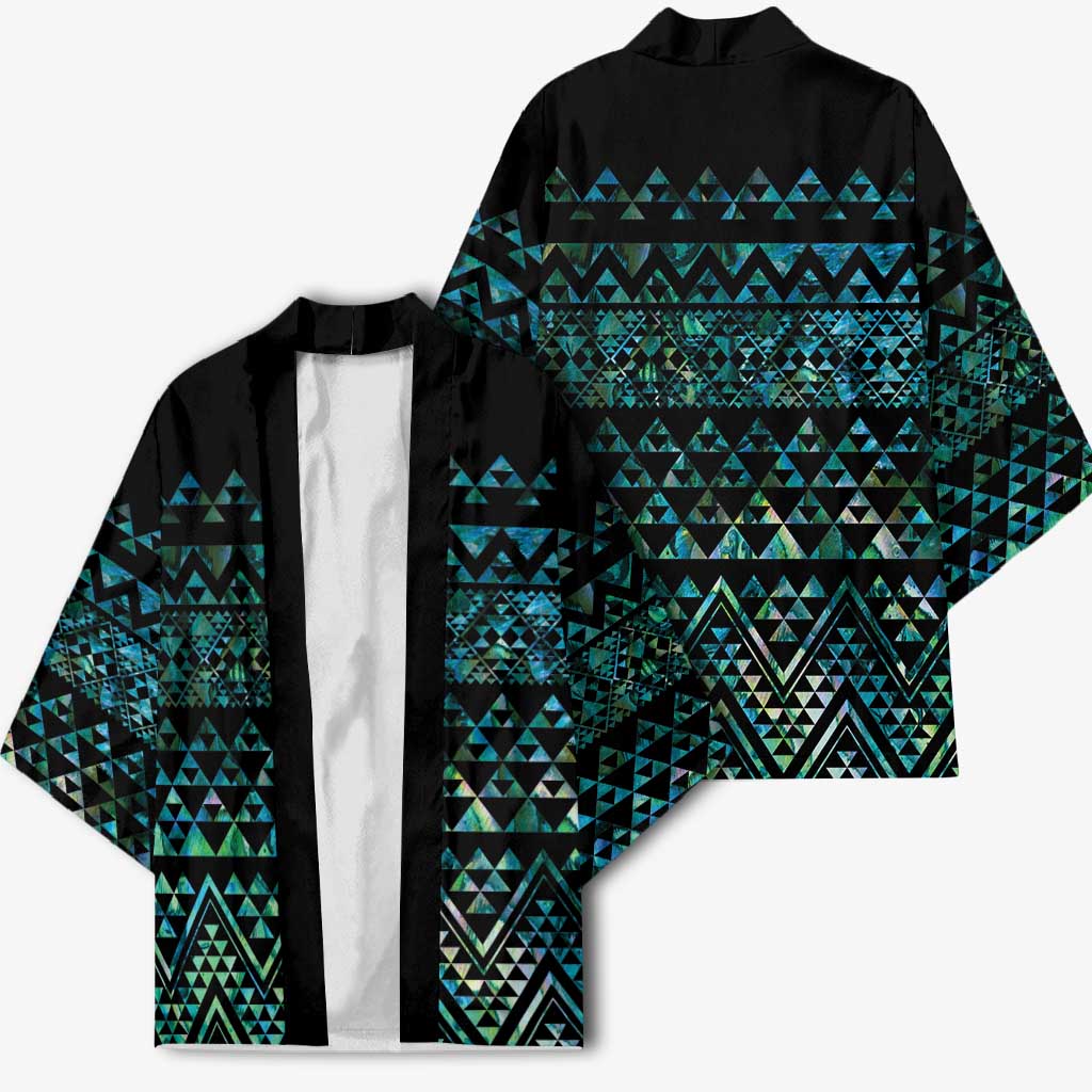 Maori Niho Taniwha Te Wheiao Kimono Paua Shell - Aussie Hoodie